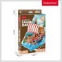 Cubic Fun - Puzzle 3D nava cu panze 33 piese Cubic Fun - 3
